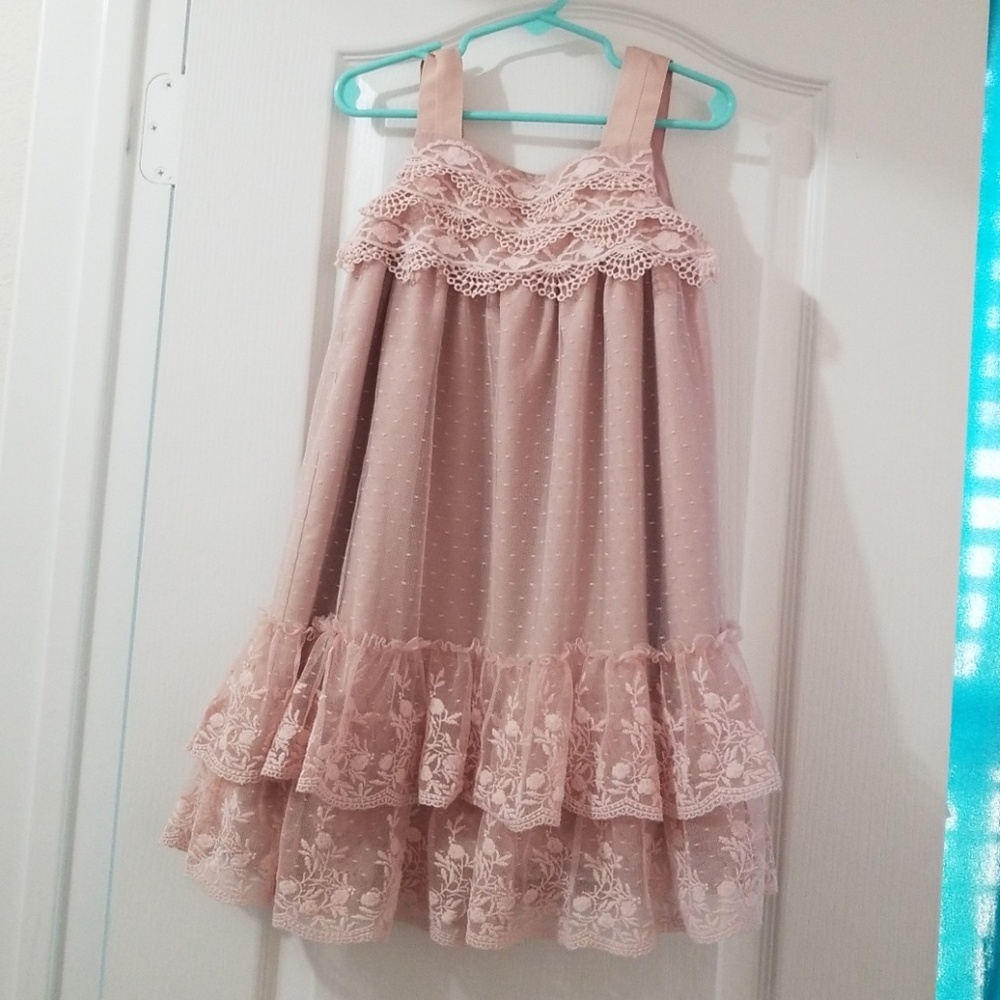 Ring around the rosie toddler dress..blush